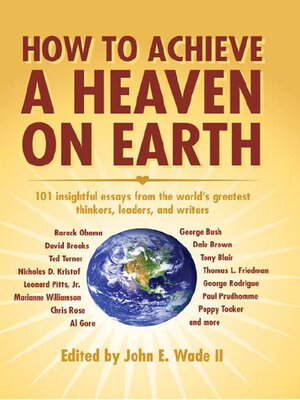 cover image of How to Achieve a Heaven on Earth